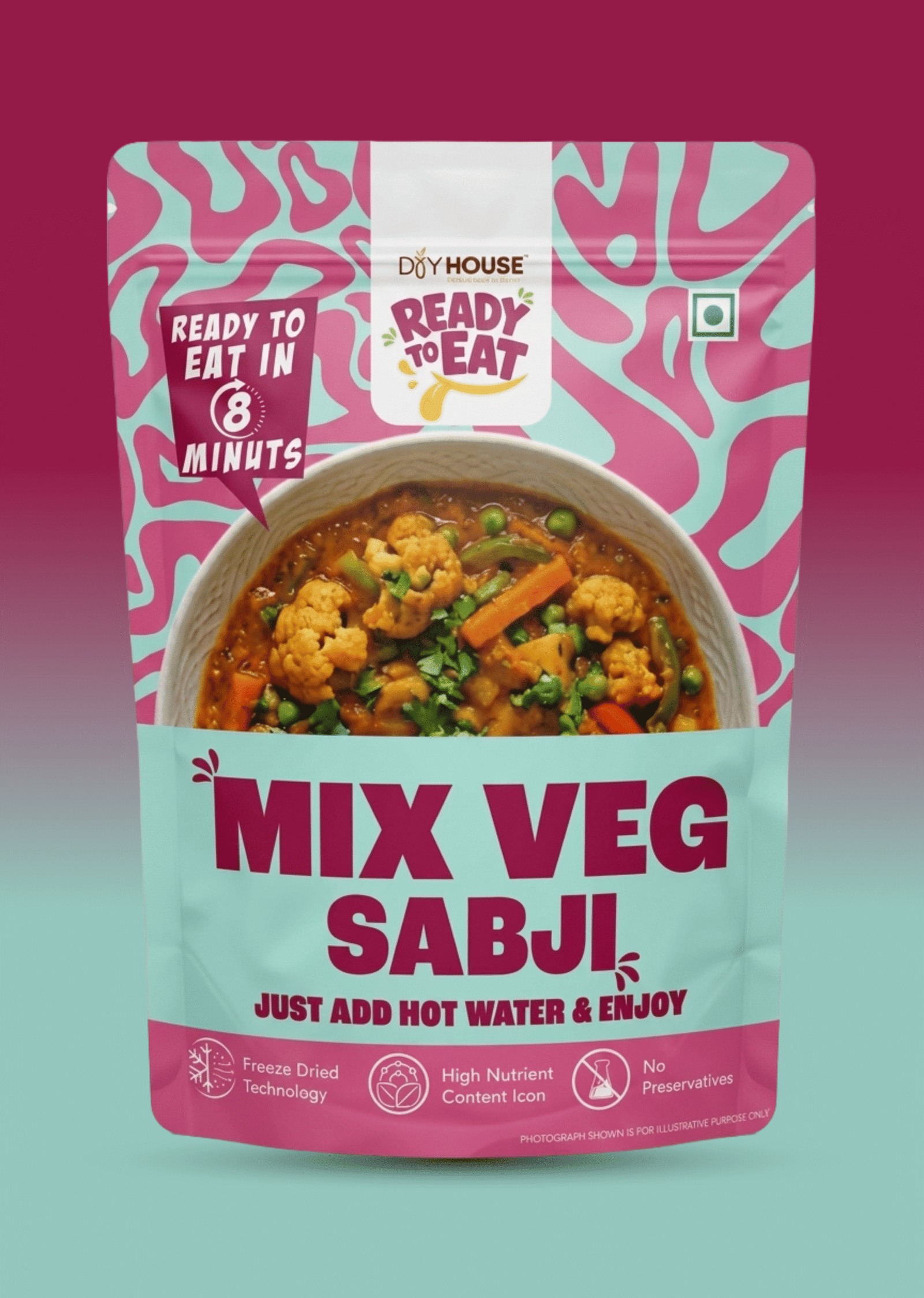 Mix Veg Sabji Ready to Eat Meal Pouch