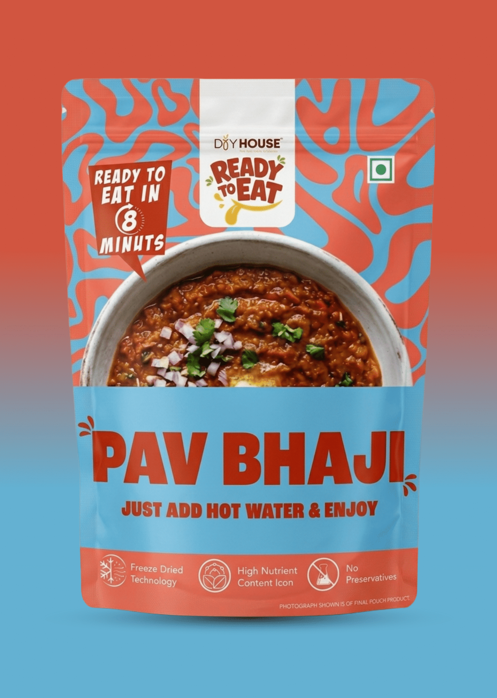 Pav Bhaji Ready to Eat Meal Pouch