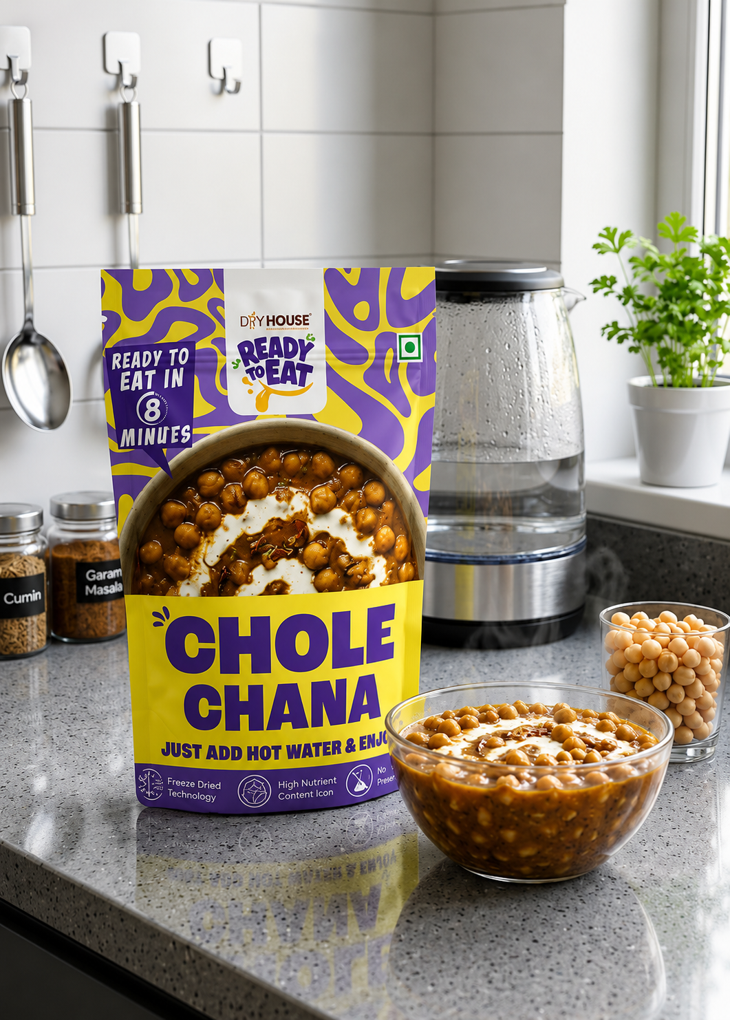 Chole Chana Ready to Eat Meal Pouch - Image 2